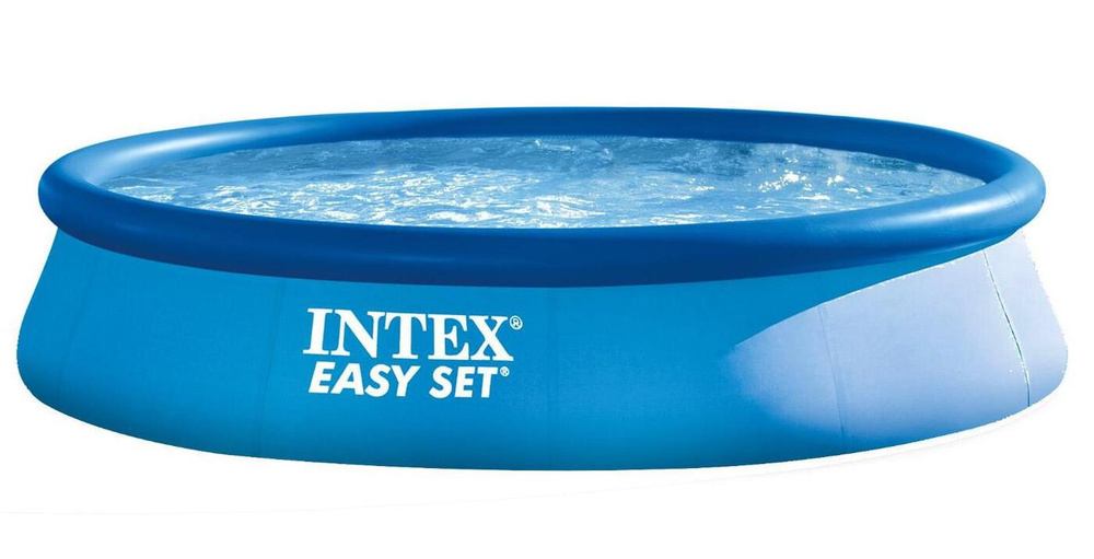 Бассейн надувной круглый Intex 28142NP EASY SET, 396х84см, фильтр-насос  #1