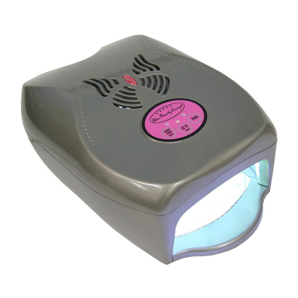 Alex Beauty Concept Лампа для сушки ногтей UV тоннель 4 лампы с таймером и сушкой, цвет серый  #1