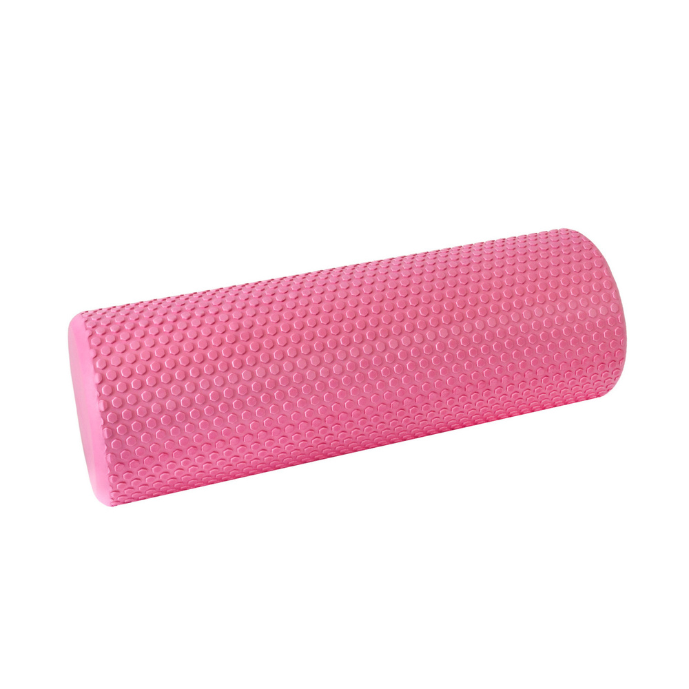 Ролик массажный для фитнеса и  йоги CLIFF EVA 45x15см, розовый #1