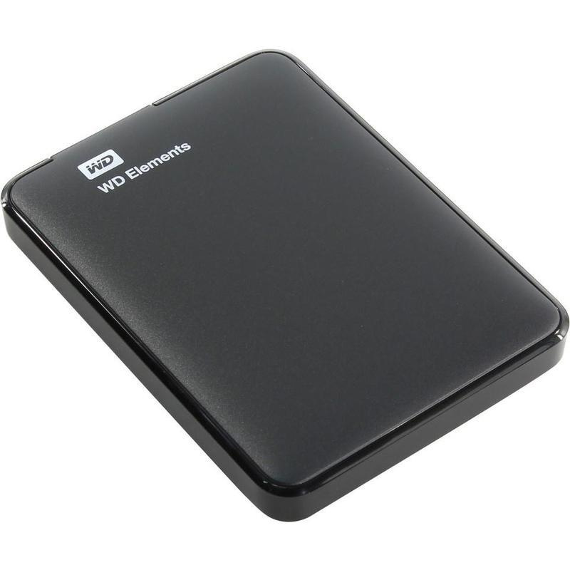 Western Digital 1 ТБ Внешний жесткий диск (WDBUZG0010BBK-WESN), черный #1