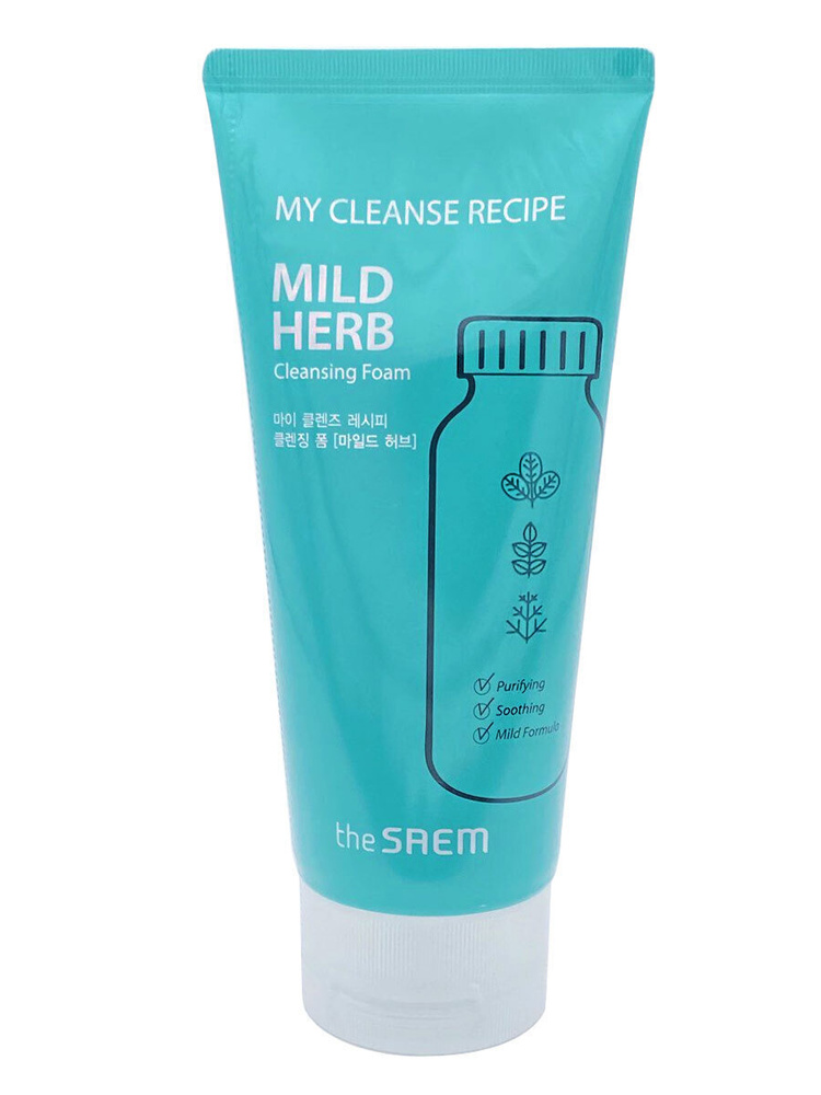 The Saem Освежающая пенка для умывания Mild Herb Cleansing Foam, 150 мл #1