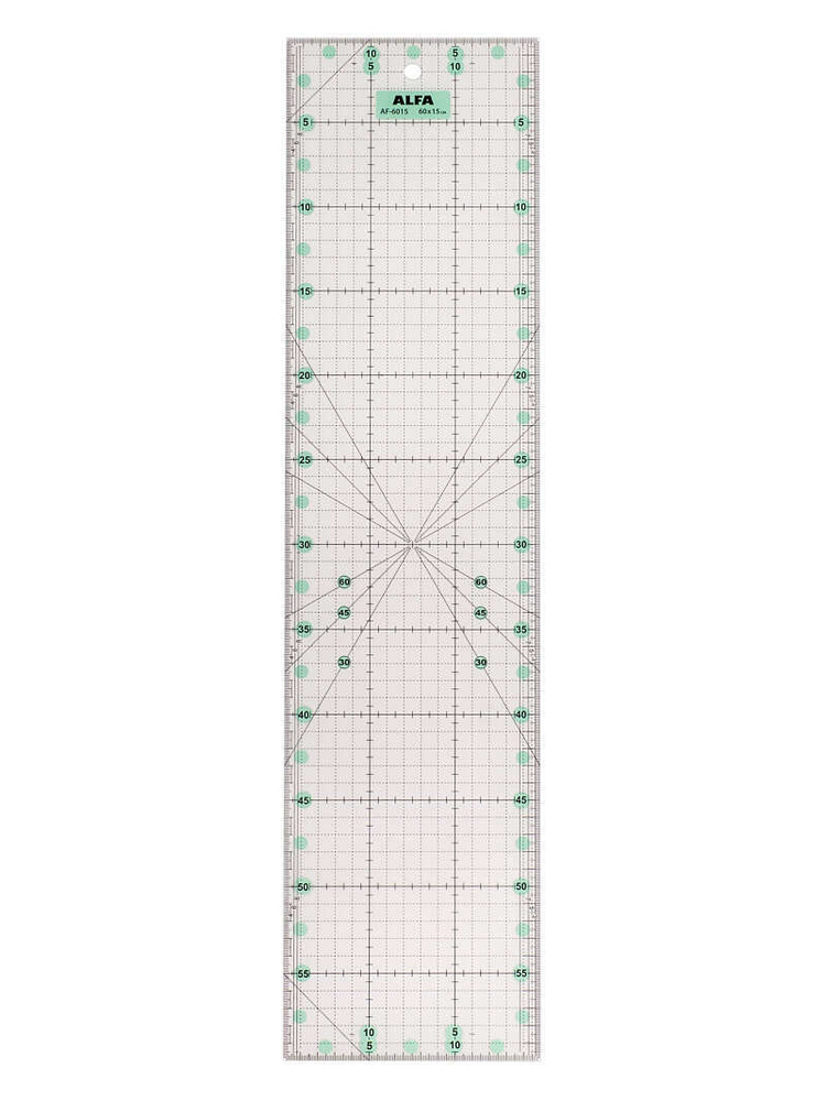 Линейка для пэчворка Alfa AF-6015, 15х60 см #1