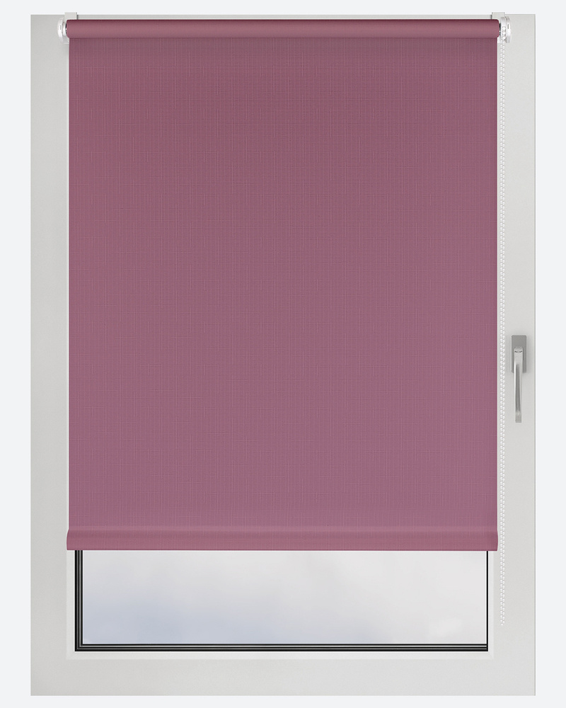 Рулонные шторы Shantung 90х160 см на окно фиолетовый #1