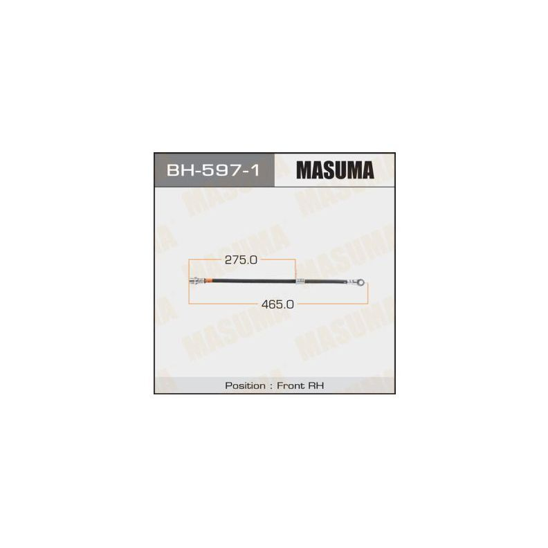 Шланг тормозной MASUMA T- /front/ LAND CRUISER UZJ200L RH BH5971 Masuma #1