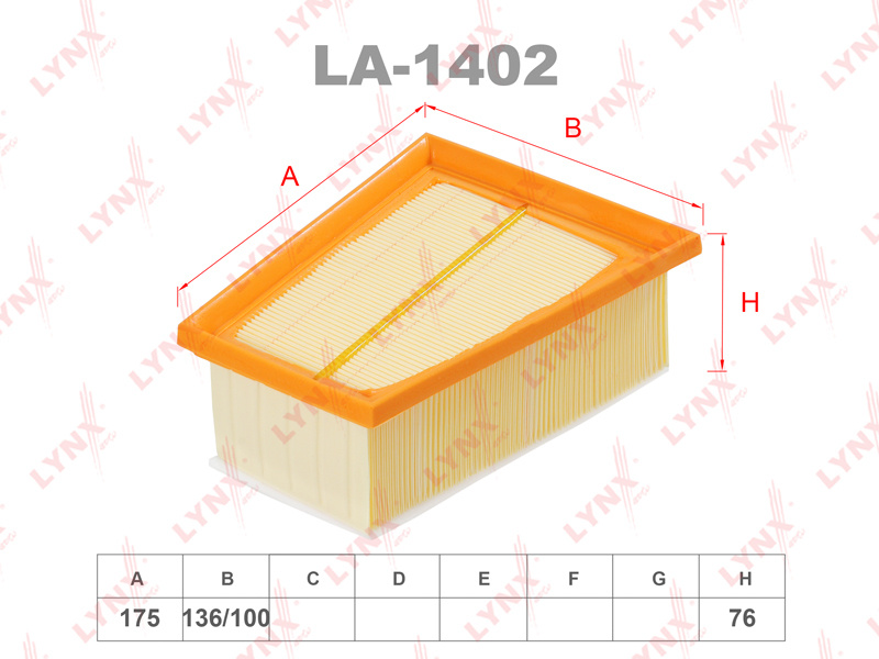 LA-1402 Фильтр воздушный #1