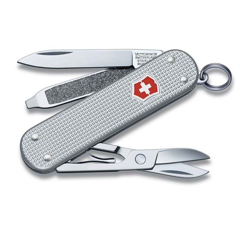 Нож-брелок VICTORINOX Classic Alox 0.6221.26, Длина лезвия 40 мм, 58 мм, 5 функций, алюминиевая рукоять, #1