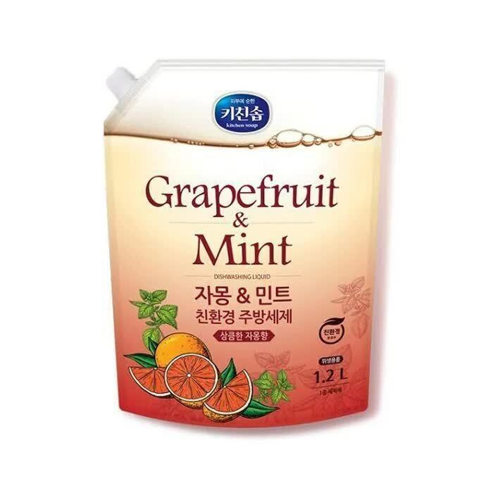 Гель для мытья посуды с ароматом грейпфрута и мяты Mukunghwa Grapefruit & Mint Dishwashing Detergent #1