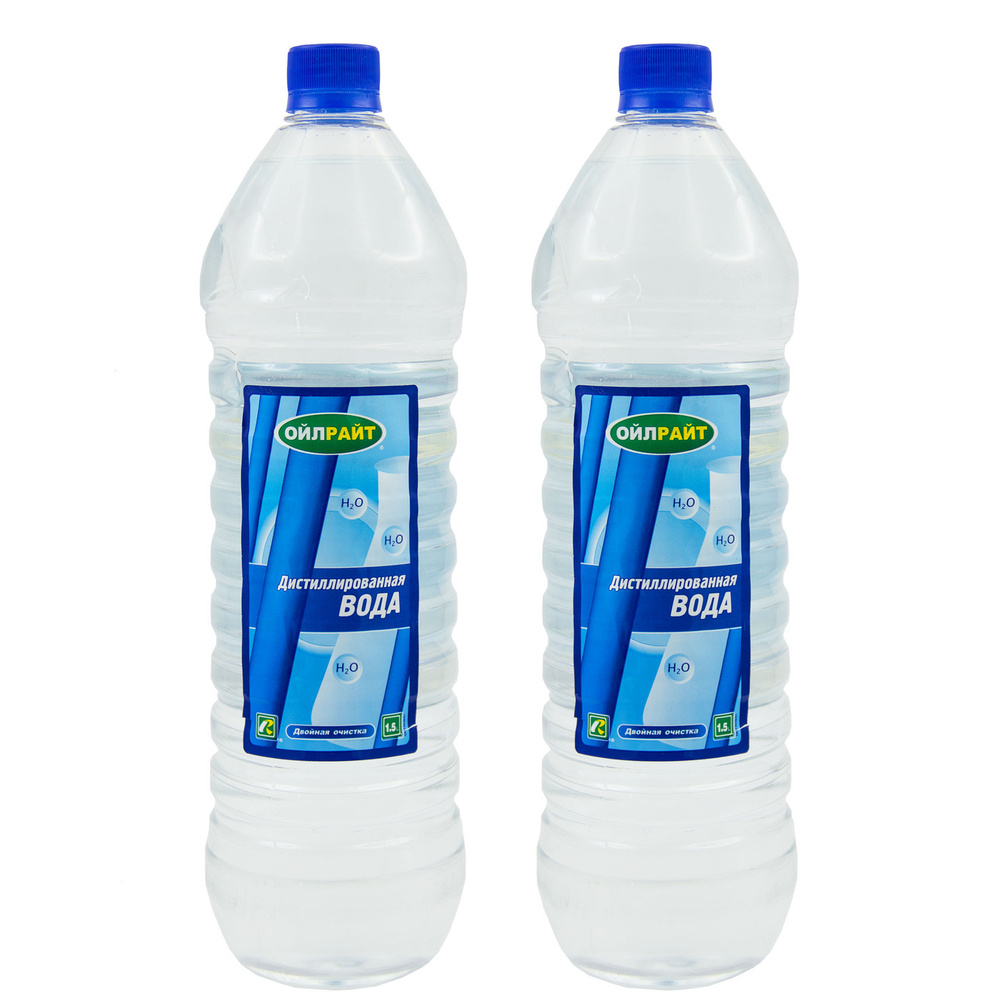 Дистиллированная вода 1.5 л Вода дистиллированная OILRIGHT Комплект 2 шт. 5536(2)  #1