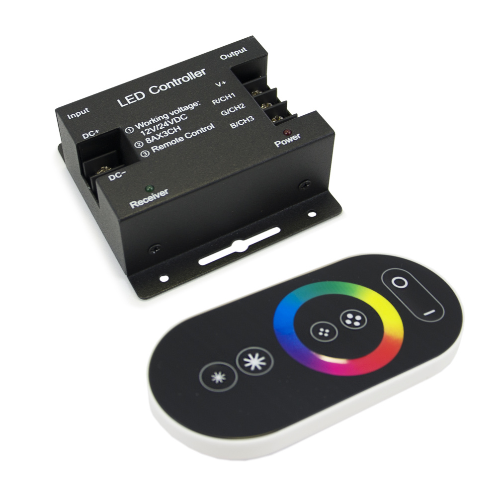 Контроллер для светодиодных RGB лент с сенсорным пультом ДУ  #1