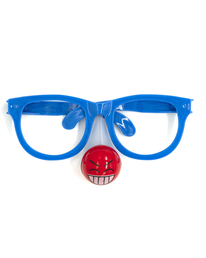 Карнавальные очки с носом Клоуна 21 см #1