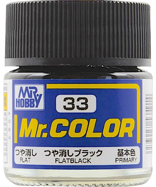 Mr.Color Краска эмалевая цвет Черный матовый, 10мл #1