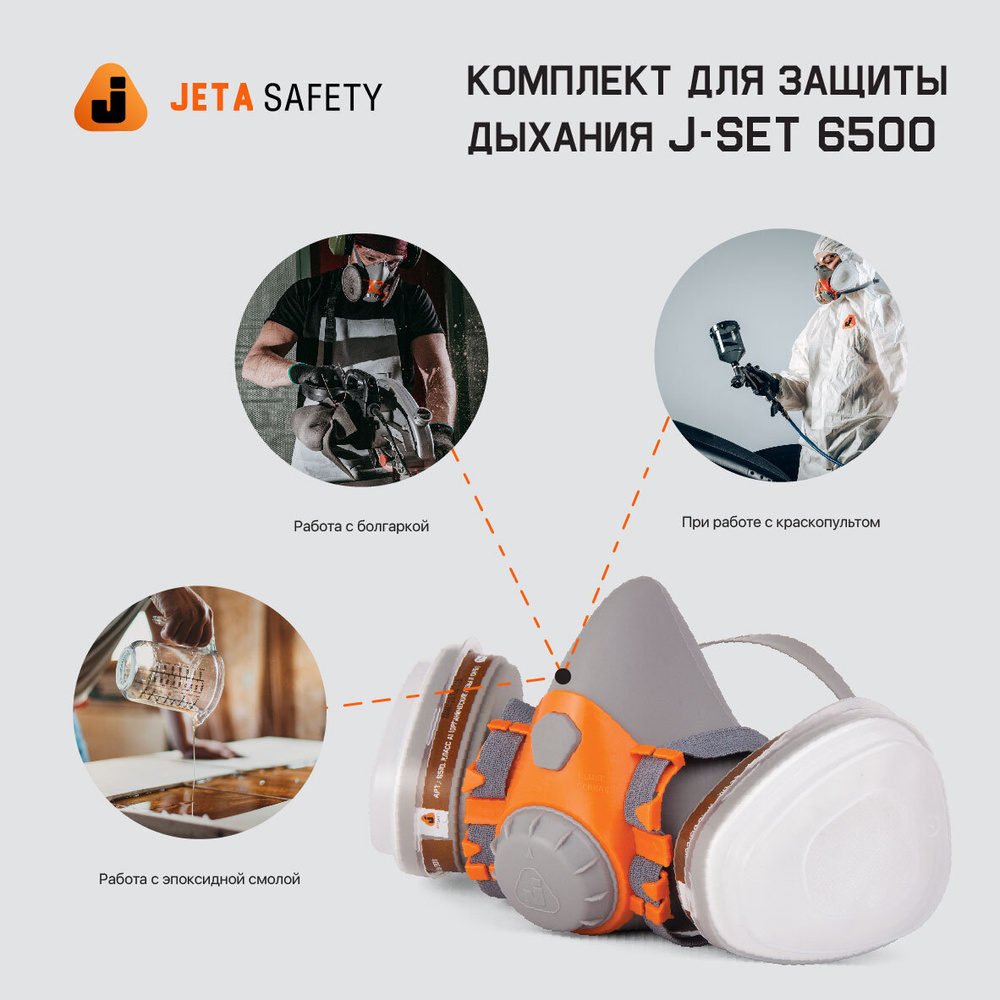 Jeta Safety Респиратор профессиональный, FFP3, размер S, 1 шт. #1