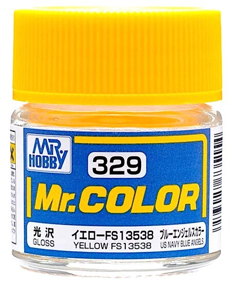 Mr.Color Краска эмалевая цвет FS13538 (US Navy Blue Angels) Желтый глянцевый, 10мл  #1