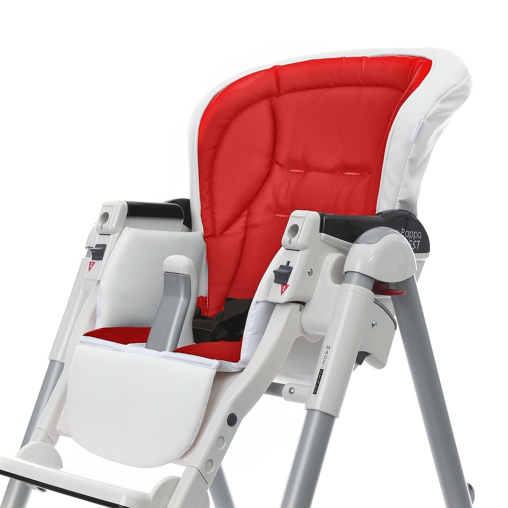 Сменный чехол сидения Esspero Sport к стульчику для кормления Peg-Perego Best - White/Red  #1