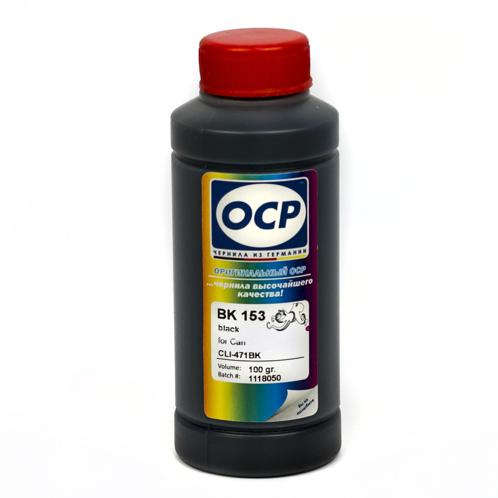 Чернила OCP BK 153 черные для Canon PIXMA MG5740, MG6840, TS5040, TS6040 картриджей CLI-471BK 100мл  #1