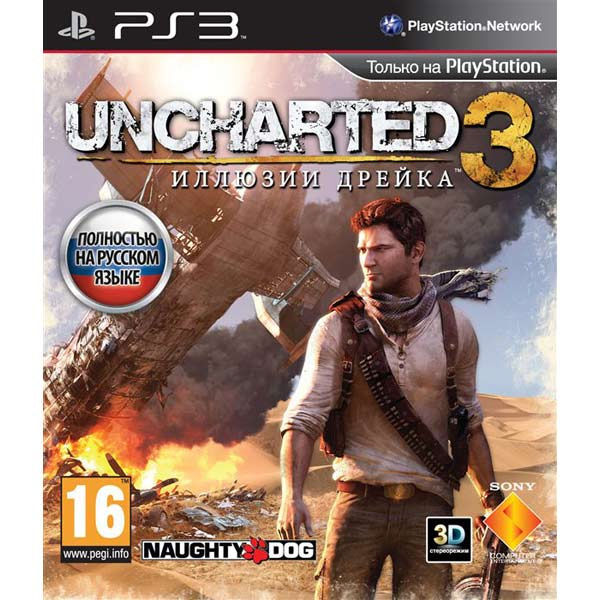 Игра Uncharted 3 Иллюзии Дрейка (PlayStation 3, Русская версия) #1