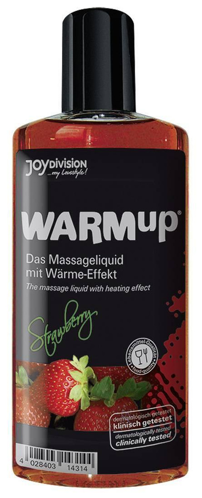 Разогревающее масло WARMup Strawberry - 150 мл. #1