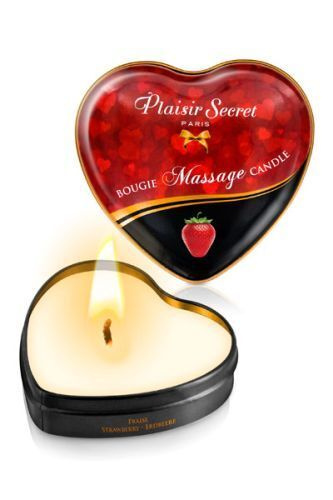 Массажная свеча с ароматом клубники Bougie Massage Candle - 35 мл. #1