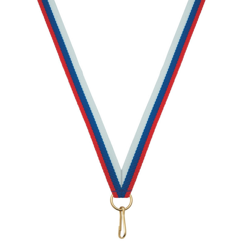 Лента для медалей 10 мм цвет триколор LN5f #1