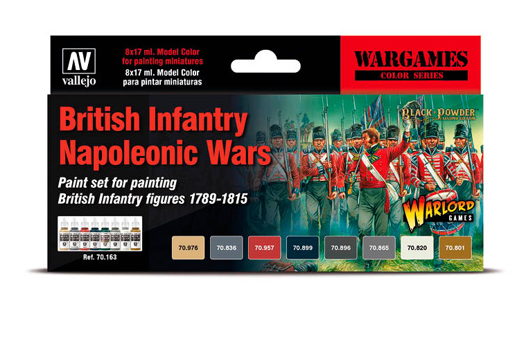 Набор красок Vallejo WARGAMES SET: BRITISH INFANTRY NAPOLEONIC WARS (8) #1