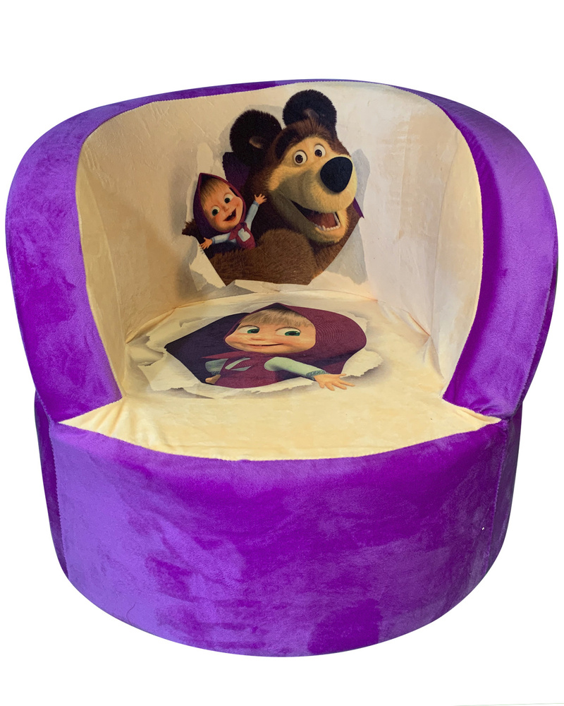 Детское мягкое кресло, (фиолетовый) #1