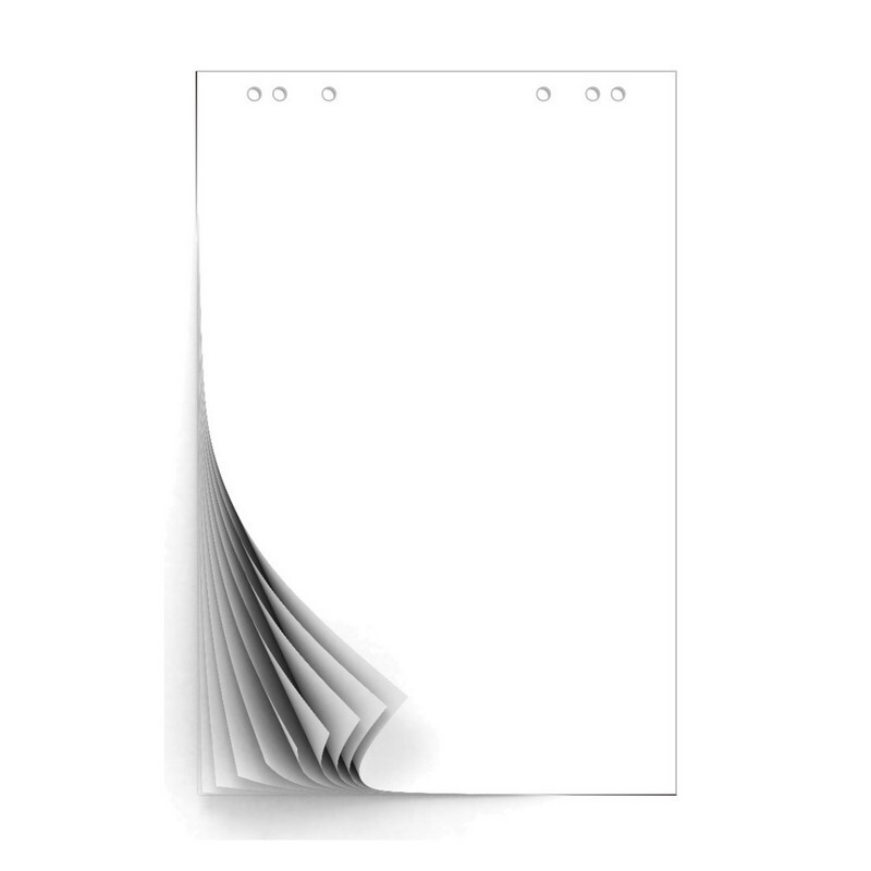 Блок бумаги для флипчартов белый 67,5х98 10 лист. 80гр. #1