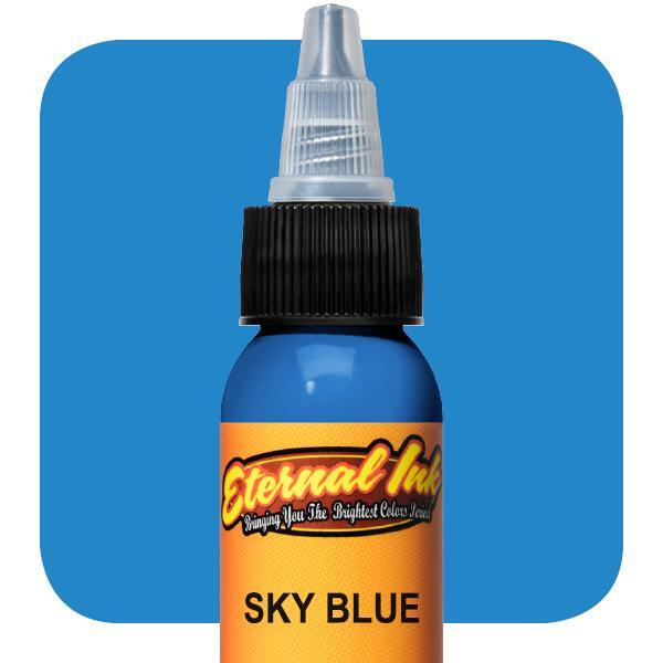 SKY BLUE Eternal краска пигмент для тату синий / голубой оттенок (1 oz / 30 мл)  #1