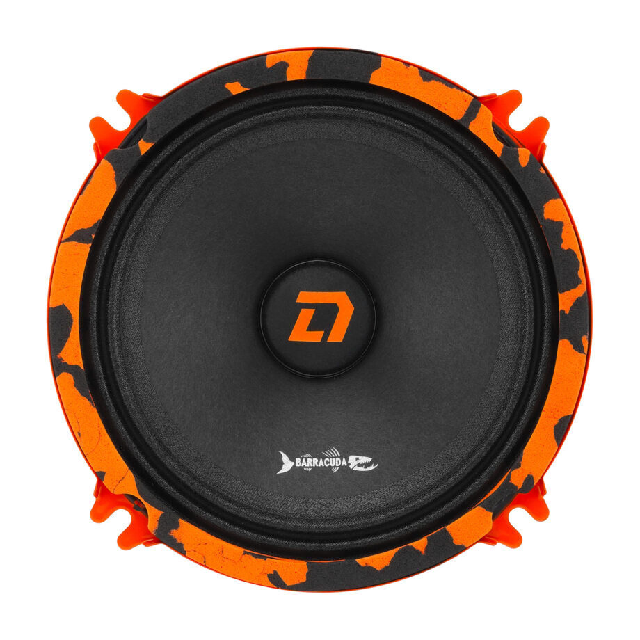 DL Audio Колонки для автомобиля Barracuda 130_черный_оранжевый, 13 см (5 дюйм.)  #1