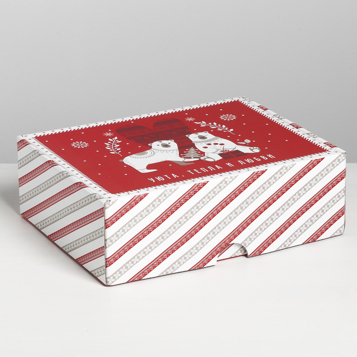 Коробка складная "Новогодняя", 30.7 x 22 x 9.5 см #1