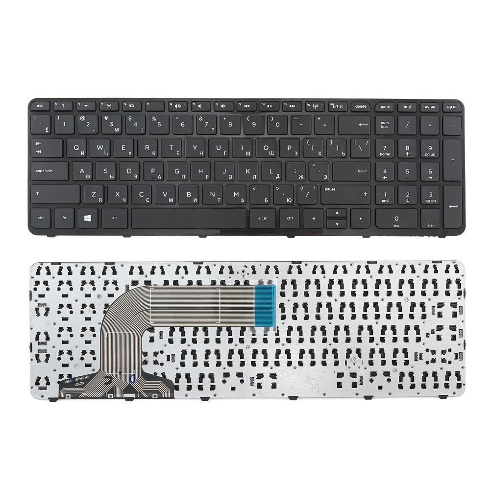 Клавиатура для ноутбука HP Envy 17-e черная с рамкой #1