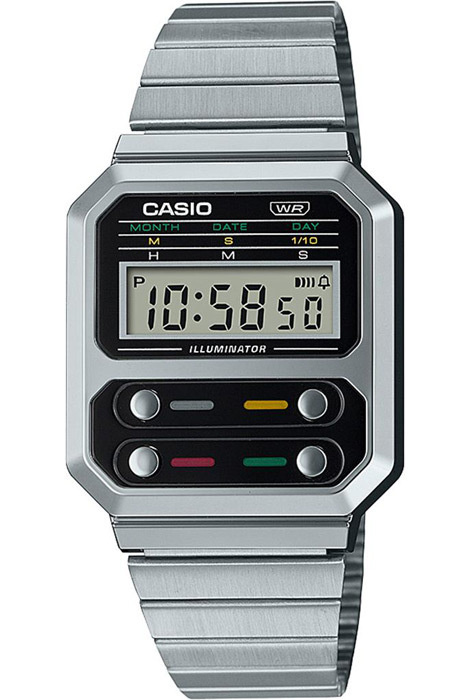 Электронные наручные часы Casio Vintage A100WE-1A с будильником #1