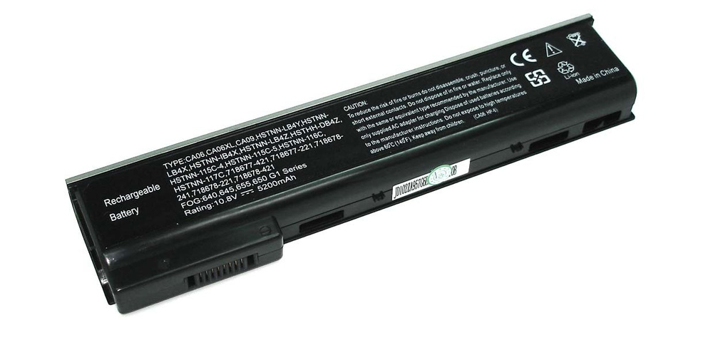 Аккумуляторная батарея iQZiP для ноутбука HP ProBook 640 G1 (CA06) 10.8V 5200mAh OEM черная  #1