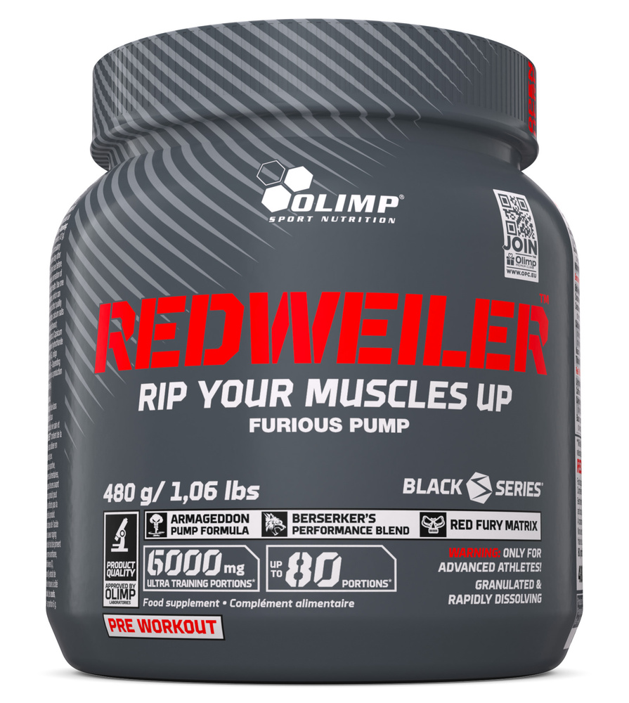 Предтренировочный комплекс Olimp Sport Nutrition Redweiler 480 г апельсин  #1