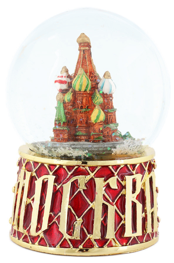 Снежный шар Москва красная сетка , диаметр шара 65мм #1