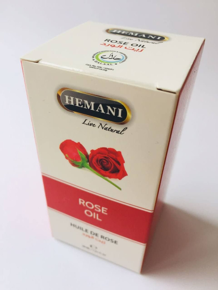 Масло косметическое с маслом розы Hemani Rose Oil 30 ml/средство от псориаза/средство от экземы/масло #1