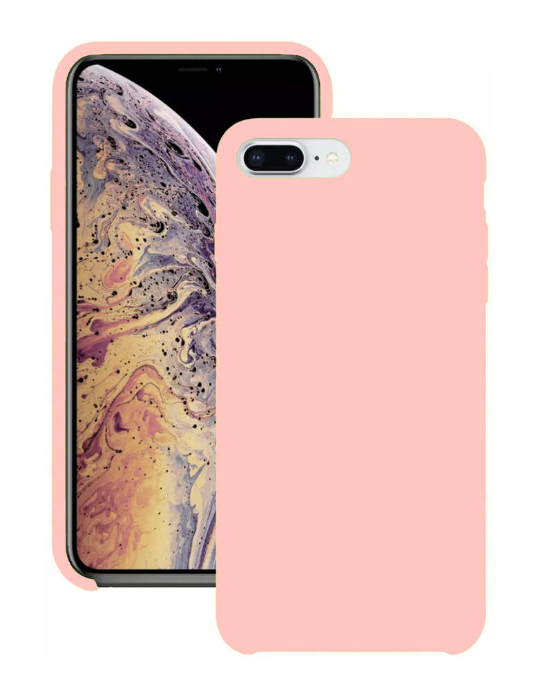 Силиконовый чехол для Apple iPhone 7 Plus / Apple iPhone 8 Plus / Silicone Case DF на Айфон с бархатистым #1