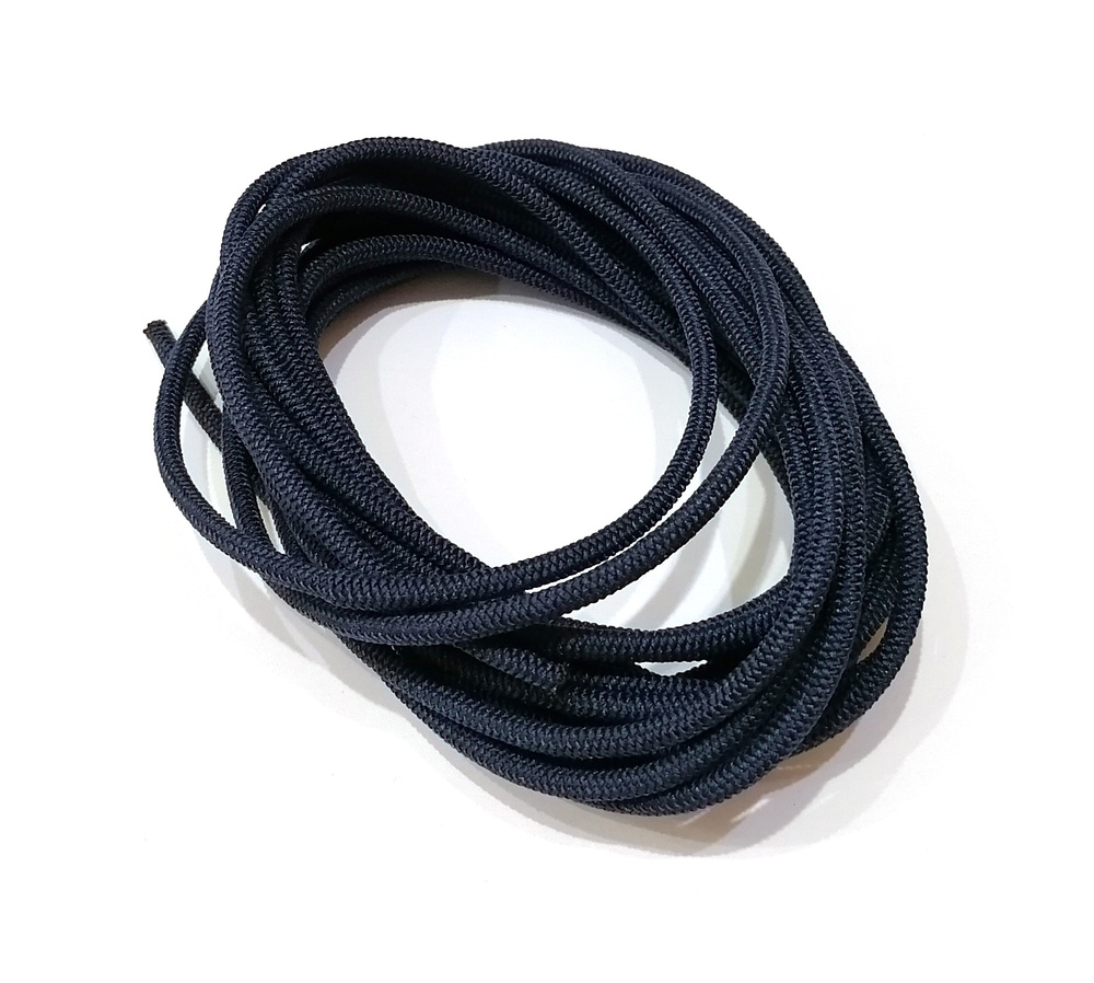 Эластичный шнур 3,5мм, круглое сечение, полиэстер, темно-синий, 5 метров  #1