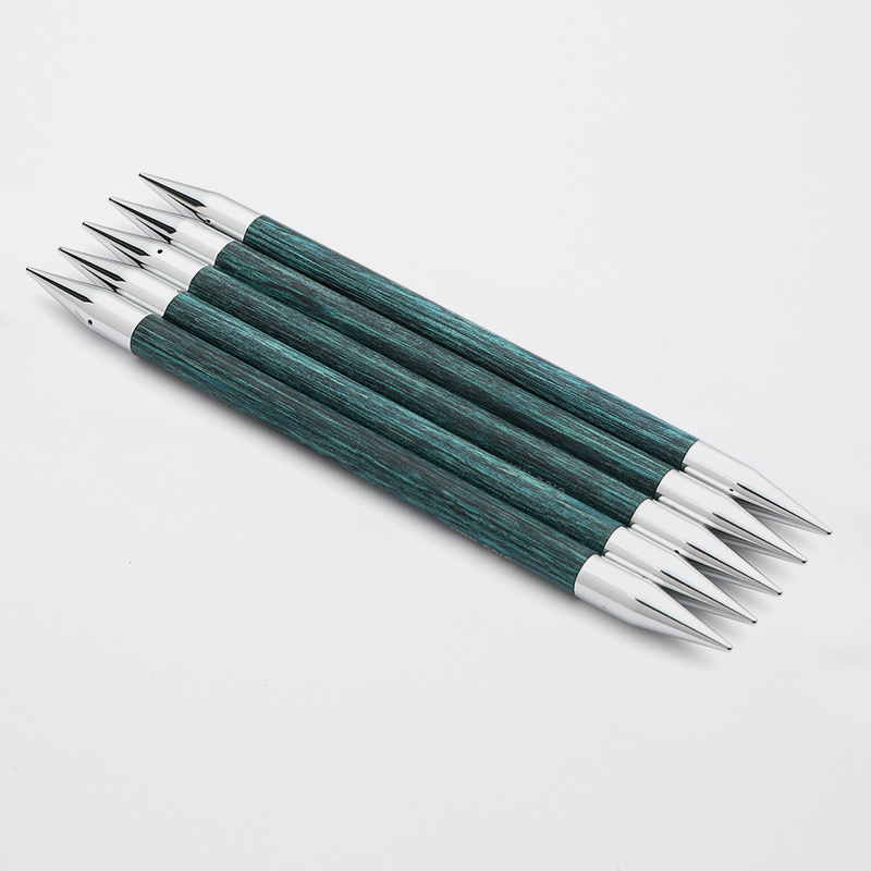 Спицы для вязания Knit Pro чулочные, деревянные Royale 8мм, 20см, королевский синий, арт.29044  #1