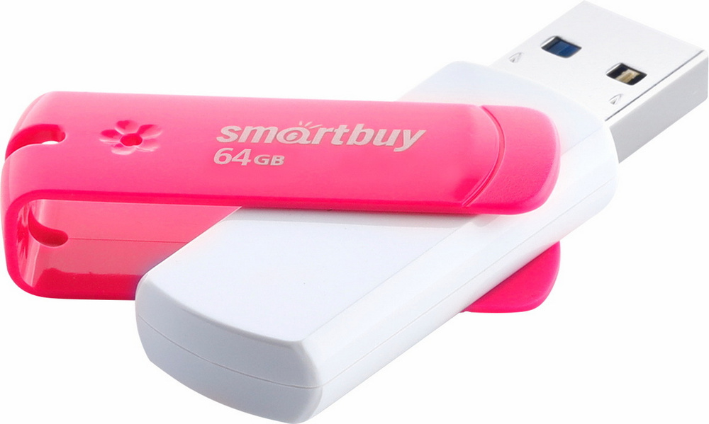 Флеш-накопитель USB 2.0 SmartBuy 64GB Diamond Pink (SB64GBDP) #1