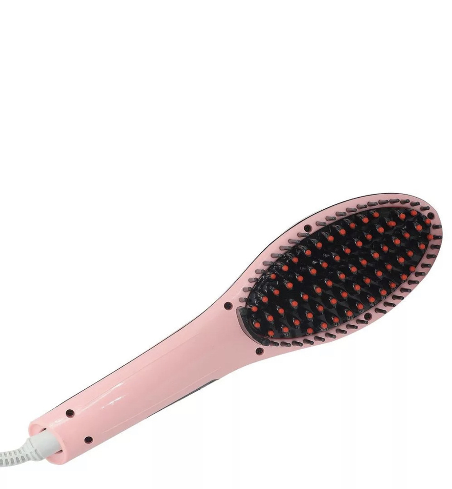 Электрическая расческа-выпрямитель для волос (розовый)  #1