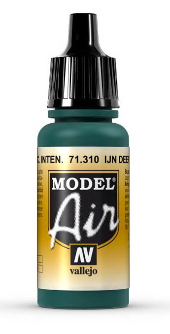 Краска Vallejo 310.  "Model Air"  IJN Глубокий темно- зеленый 17мл #1