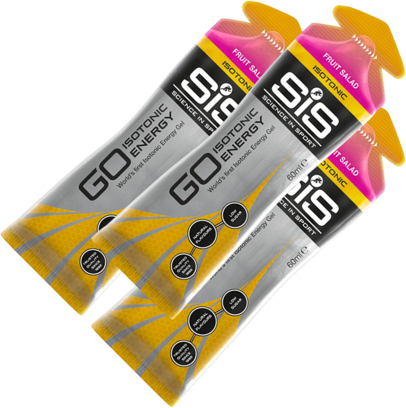 Энергетический гель SCIENCE IN SPORT (SiS) GO Isotonic Energy Gels 3 x 60 мл, Фруктовый салат  #1