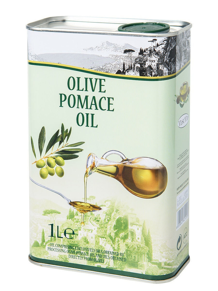 Оливковое масло для жарки Olive Pomace, холодного отжима, 1 л #1