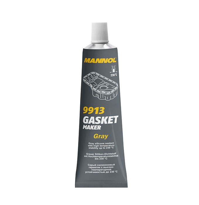 Герметик прокладка Gasket Maker Gray 9913 85гр серый силиконовый (от -40С до +230С) MANNOL  #1