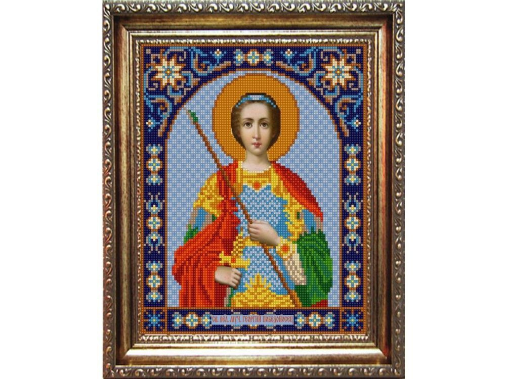 Рисунок на ткани Конёк "Св.Георгий", 20x25 см #1