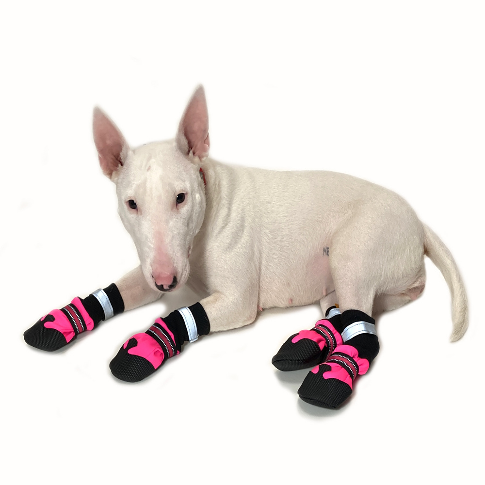 Обувь для собак Зимние ботинки сапоги для собак Размер L (розовый) - купитьс доставкой по выгодным ценам в интернет-магазине OZON (444897080)