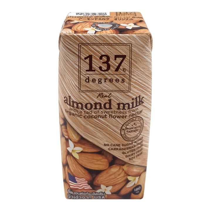 137 Degrees Миндальное "молоко" с нектаром кокосовых соцветий 180мл  #1