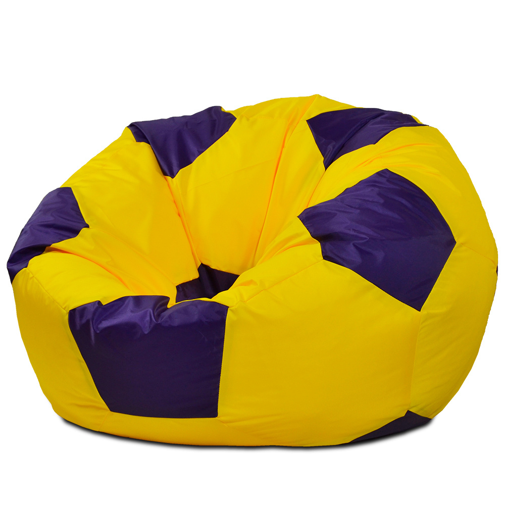 Puffmebel Кресло-мешок Мяч, Оксфорд, Размер XXXL,желтый, фиолетовый  #1