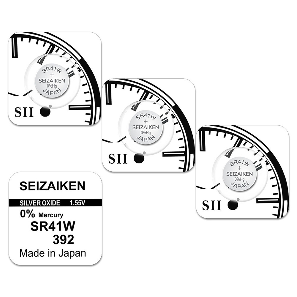 seizaiken Батарейка LR41 (LR736, AG3, G3), Серебряно-цинковый тип, 1,55 В, 3 шт  #1