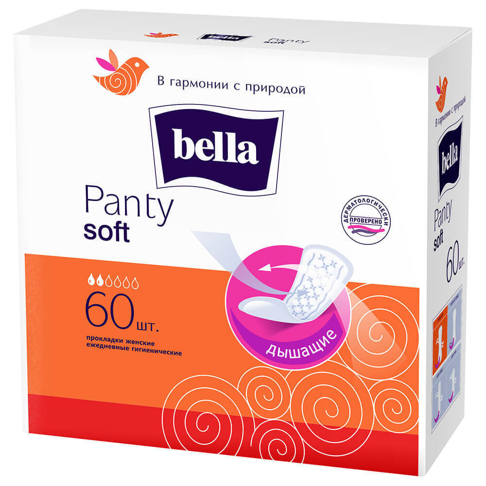 Bella Прокладки Panty Soft, 60шт, 3 упаковки #1